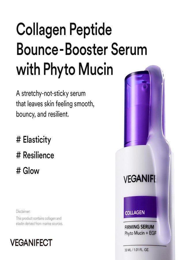 VEGANIFECT EGF Collagen Serum | Elasticity & Skin Density Booster | Targets Early Wrinkles & Fine Lines | Hydrating Anti-Aging, Korean Skincare, 1.01 fl.oz - Image 2